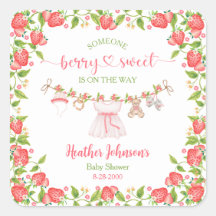 Fraise Berry Sweet Clothesline Baby shower