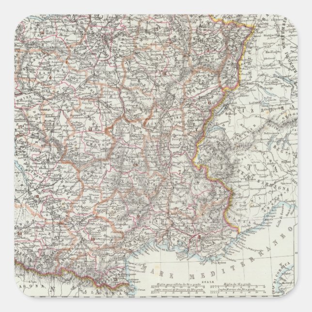 Sticker Carré France 10 (Devant)