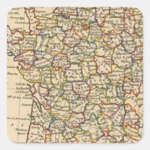 Sticker Carré France, départements