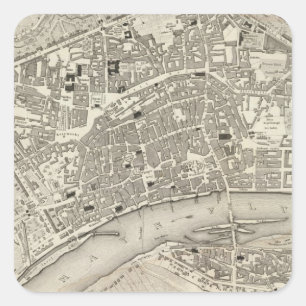 Sticker Carré Francfort, Allemagne