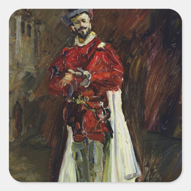 Sticker Carré Francisco D'Andrade comme Don Giovanni, 1912 (Devant)