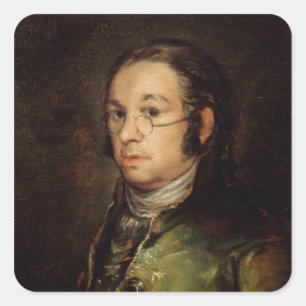 Sticker Carré Francisco Jose de Goya y Lucientes   Autoportrait