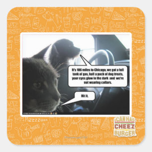 Sticker Carré Frappez-le