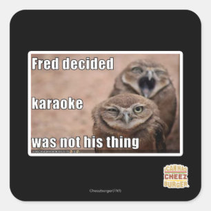 Sticker Carré Fred a décidé