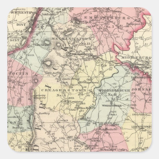 Sticker Carré Frederick (Devant)