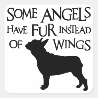 STICKER CARRÉ FRENCHIE ANGEL