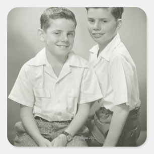 Sticker Carré Frères dans le studio