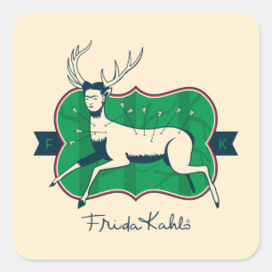 Sticker Carré Frida Kahlo   Le Cerf Blessé