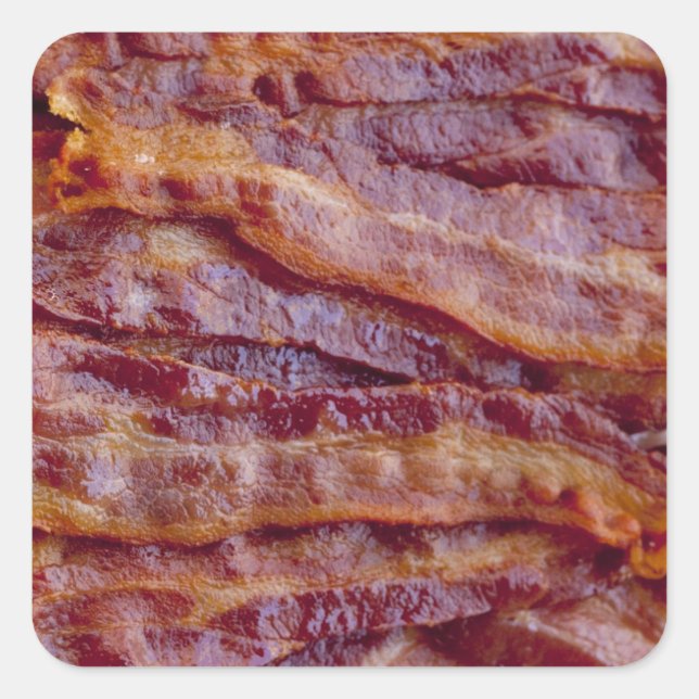 Sticker Carré Fried bacon (homonymie) (Devant)