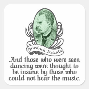 Sticker Carré Friedrich Nietzsche