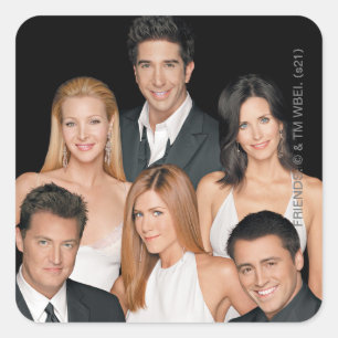 Sticker Carré FRIENDS™ Casting en tenue de soirée vue rapproch