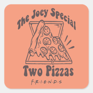 Sticker Carré FRIENDS™   Citation Pizza Joey