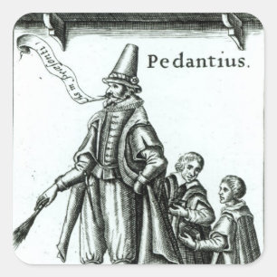 Sticker Carré Frontispice de 'Pedantius
