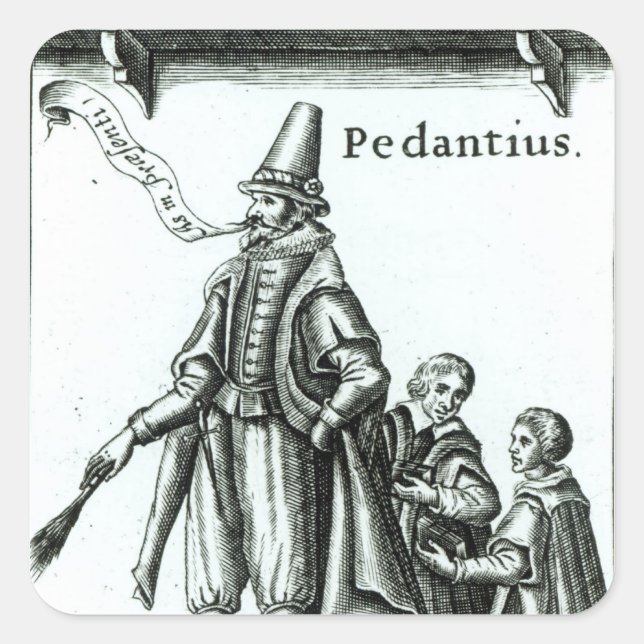 Sticker Carré Frontispiece de 'Pedantius' (Devant)