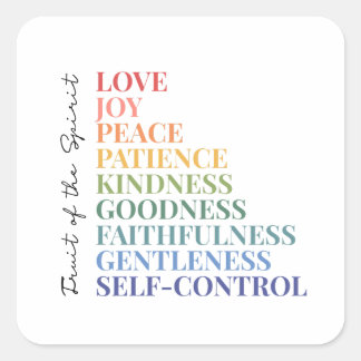 Sticker Carré Fruit de l'Esprit