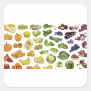 Sticker Carré Fruits et Légumes !