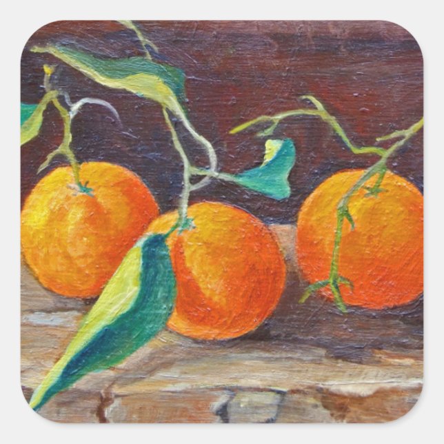 Sticker Carré Fruits sur un plateau 2014 2 (Devant)