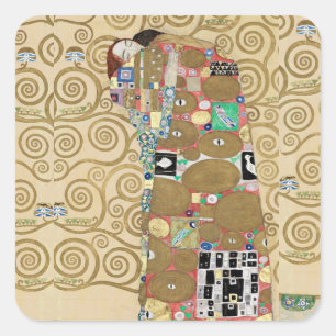 Sticker Carré Fulfillment Gustav Klimt