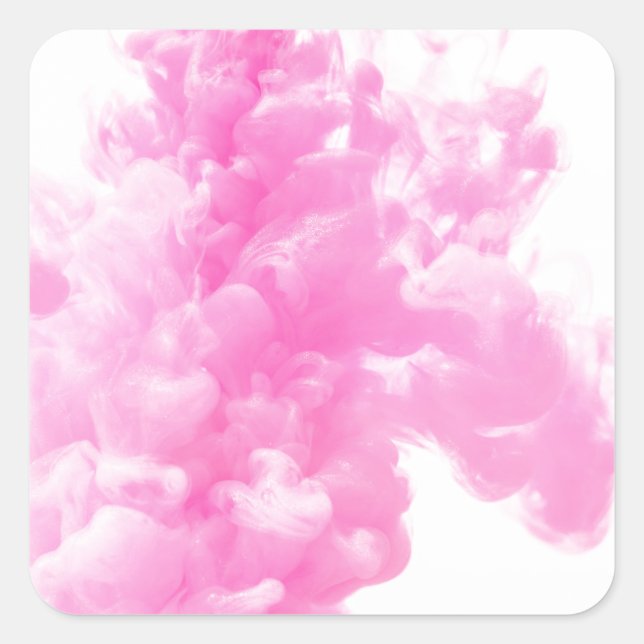 Sticker Carré fumée rose (Devant)