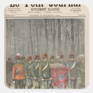 Sticker Carré Funérailles d'Albert Victor Duke de Clarence