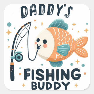 Sticker Carré Funny Baby Fish | Papa's Fishing Buddy Baby