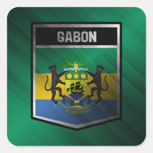Sticker Carré Gabon