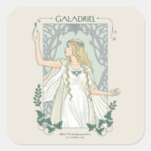 Sticker Carré Galadriel Lumière de Valinor Graphique