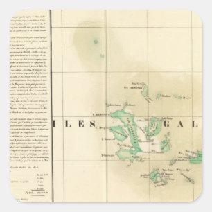 Sticker Carré Galapagos Océanie aucuns 17