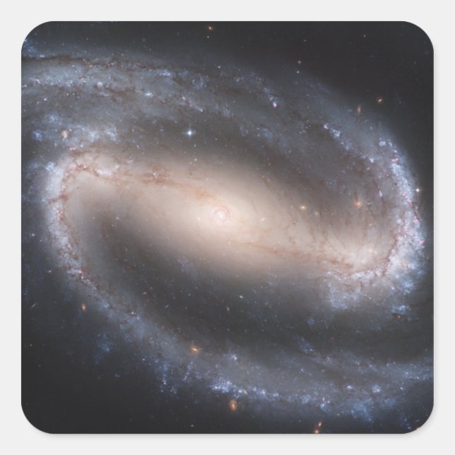 Sticker Carré Galaxie spirale barrée NGC 1300 (Devant)