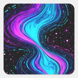 Sticker Carré Galaxy v2 muet