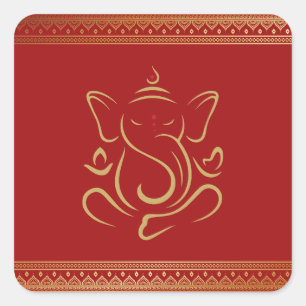 Sticker Carré Ganesh