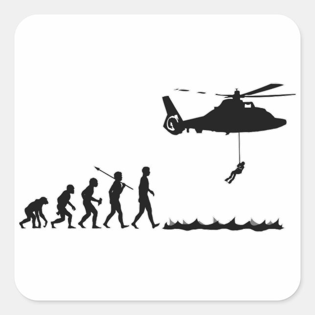 Sticker Carré Garde côtière (Devant)