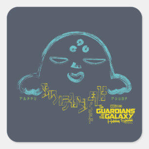Sticker Carré Gardiens de la Galaxie Holiday Star-Lord Tee