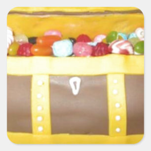 Sticker Carré Gâteau au trésor