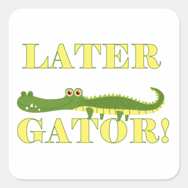 Sticker Carré Gator (Devant)