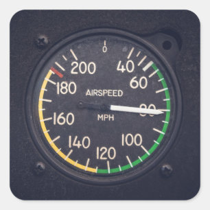 Sticker Carré Gauge de l'Airspeed