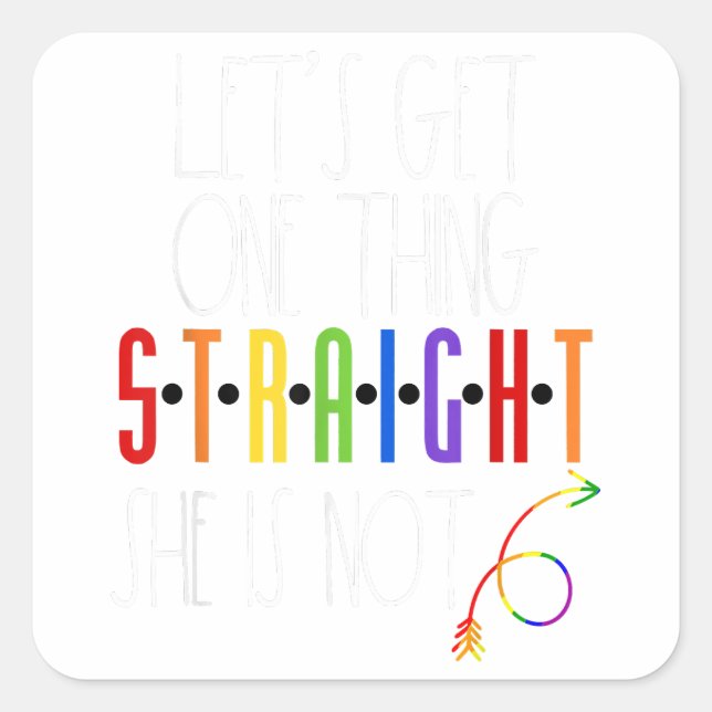 Sticker Carré Gay Couple Correspondant Tenue Lesbian Couple Gay  (Devant)