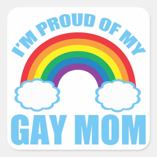 Sticker Carré Gay Mom (Devant)