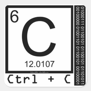 Sticker Carré Geek Me! Carbon Copy
