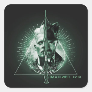 Sticker Carré GELLERT GRINDELWALD™ contre Dumbledore