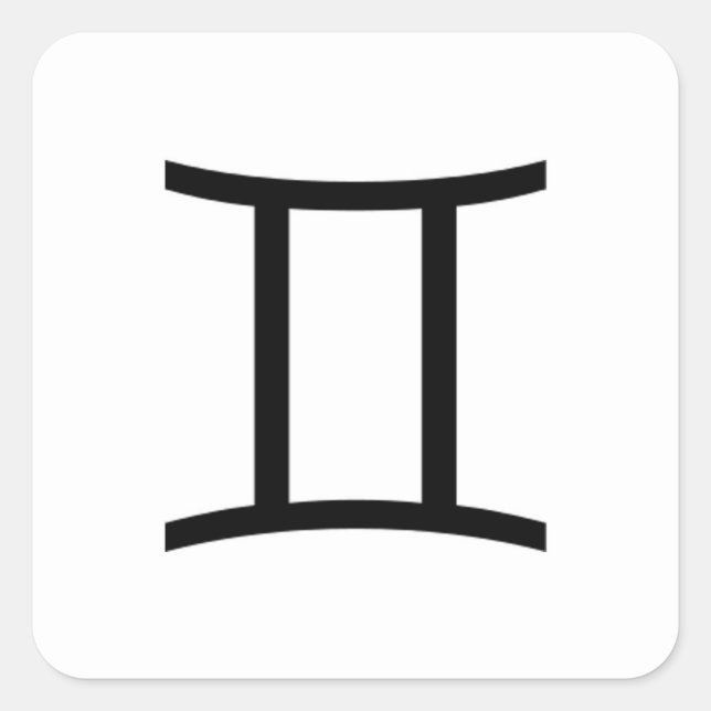 Sticker Carré Gemini (Devant)