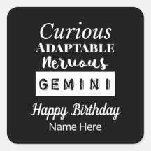 Gemini Zodiac Caractéristiques amusantes Anniversa
