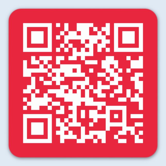 Sticker Carré GÉNÉRER INSTANTANÉMENT QR Code avec n'importe quel (Créateur téléchargé)