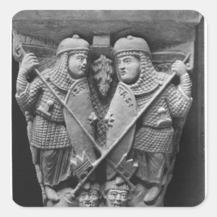 Sticker Carré Générosité et charité perçant deux vices