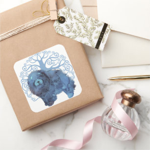 Sticker Carré GÈNES FADÉS Chow Tree of Life