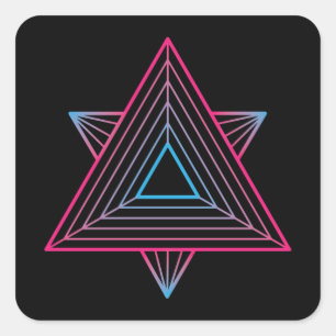 Sticker Carré Géométrie divine sacrée