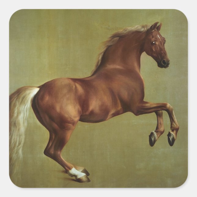 Sticker Carré George Stubbs | Whistlejacket, 1762 (Devant)