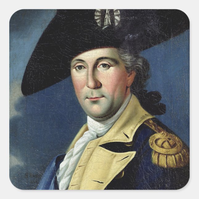 Sticker Carré George Washington (Devant)