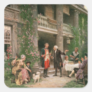 Sticker Carré George Washington au jardin de Bartram