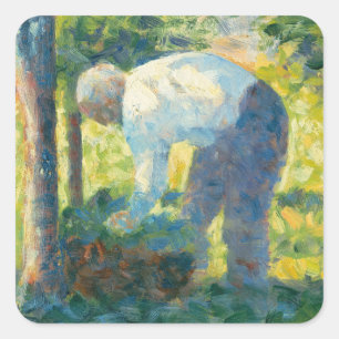 Sticker Carré Georges Pierre Seurat Le jardinier